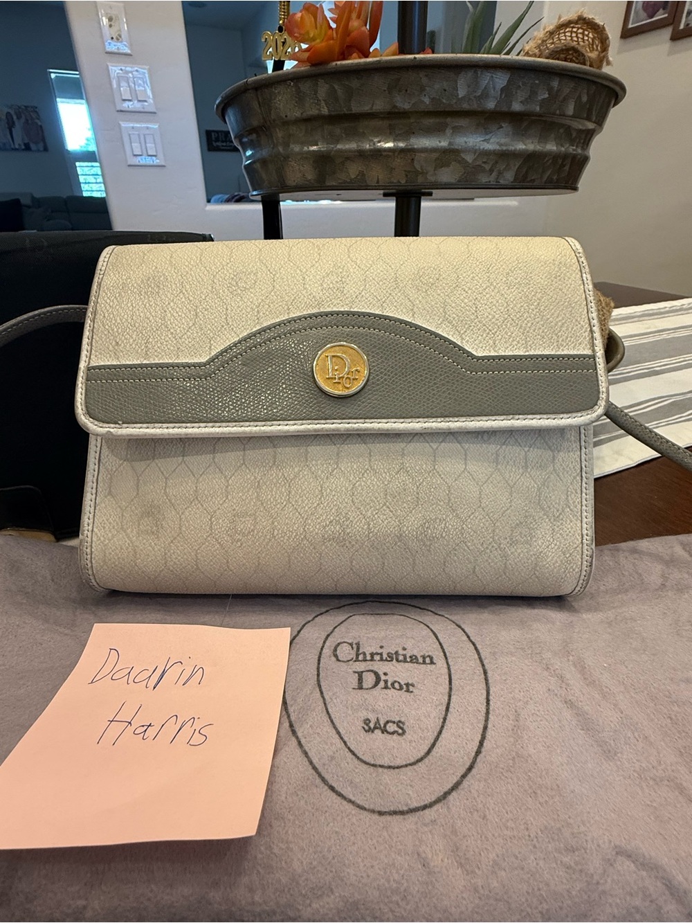 Authentic Christian Dior Monogram Crossbody Bag